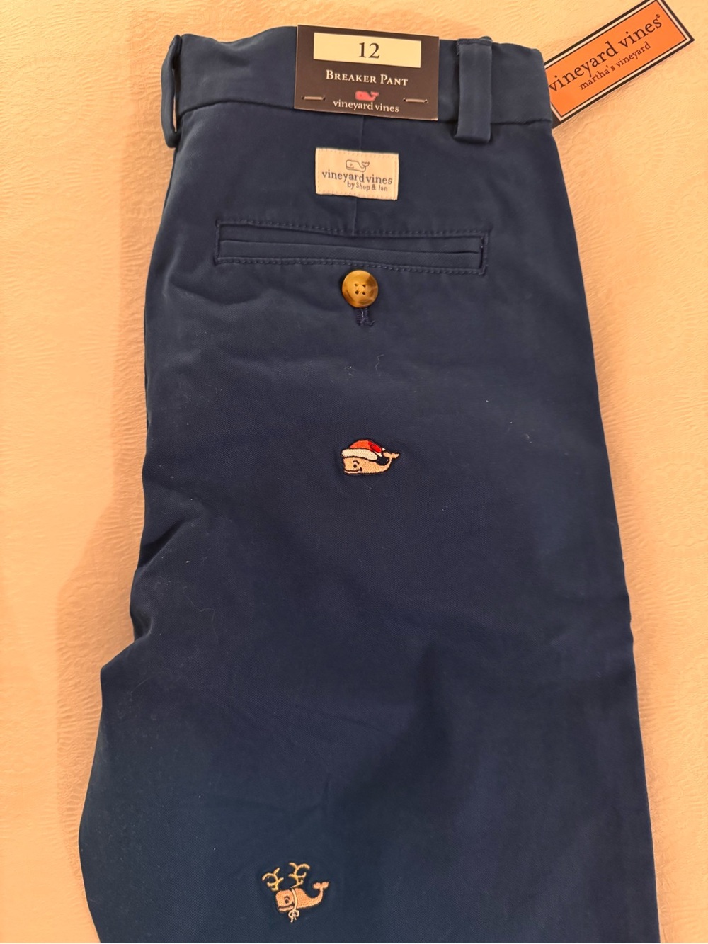 Vineyard Vines boys’s Breaker Pants - Navy Holiday
